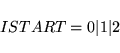 \begin{displaymath}
ISTART = 0 \vert 1 \vert 2
\end{displaymath}