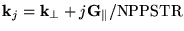 ${\bf k}_j = {\bf k}_{\perp} + j{\bf G}_{\parallel}/{\rm NPPSTR}$