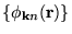 $\{\phi_{{\bf k}n}({\bf r})\}$