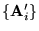 $\{{\bf A}_i'\}$