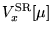 $V^{\rm SR}_x [\mu]$