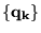 $\{{\bf q_k}\}$