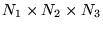 $N_{1}\times N_{2}\times N_{3}$
