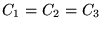 $C_1=C_2=C_3$