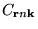 $ C_{{\bf r}n{\bf k}}$