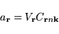 \begin{displaymath}
a_{\bf r}= V_{\bf r}C_{{\bf r}n{\bf k}}
\end{displaymath}